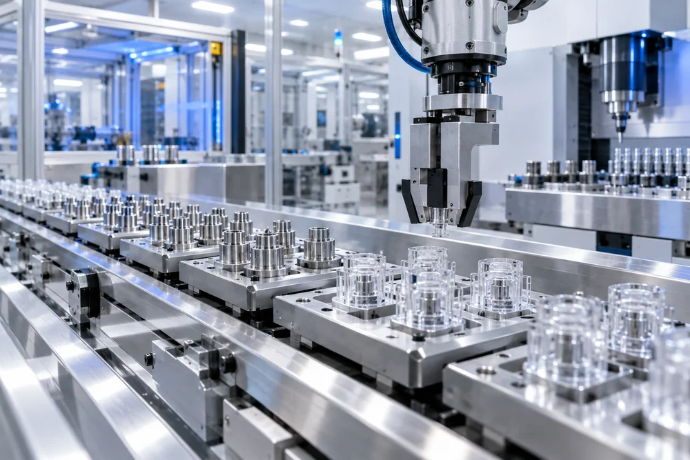 Concept image of automated medical device component manufacturing